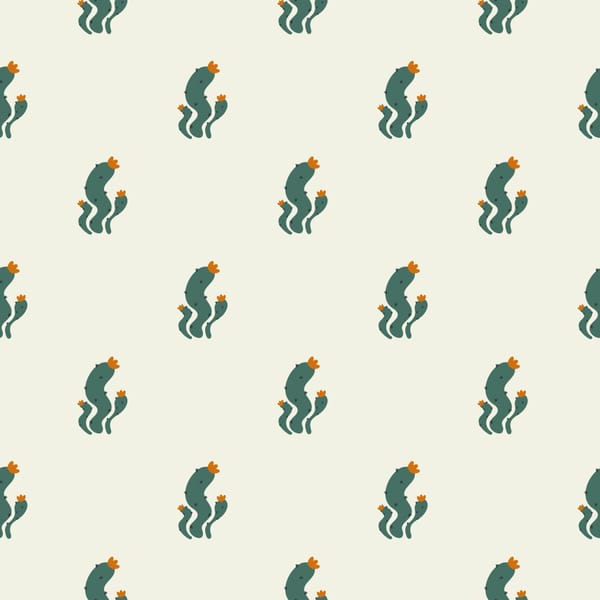 Blooming Cactus Pattern