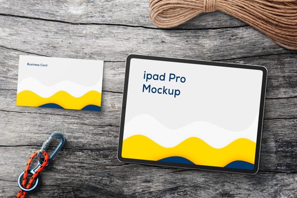 Business Card and iPad Pro