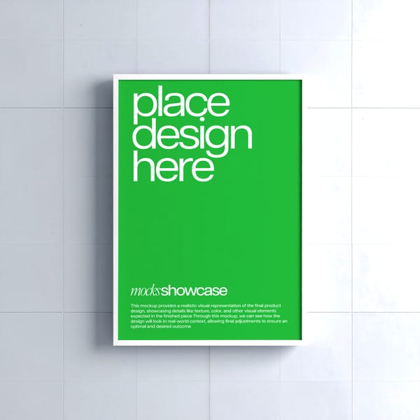 Clean Frame Poster Mockup