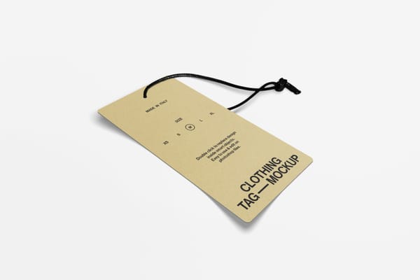 Clothing Tag Mockup