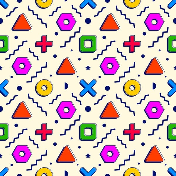 Colorful Geometric Seamless Pattern