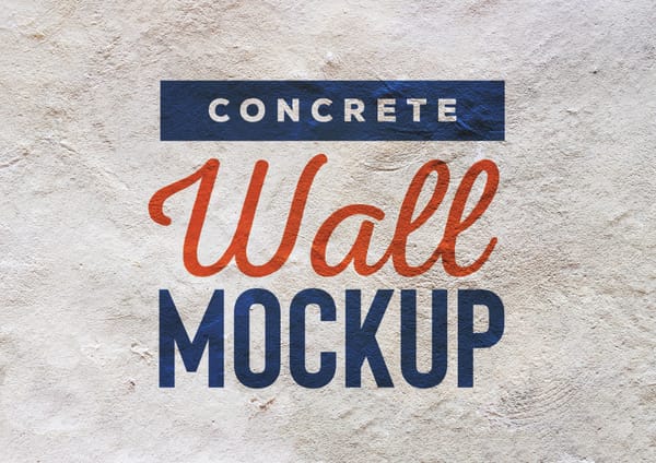 Urban Concrete Texture Wall Mockup