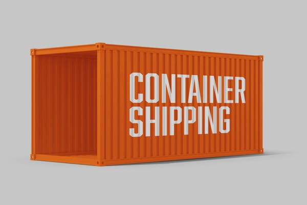Container Shipping Mockup