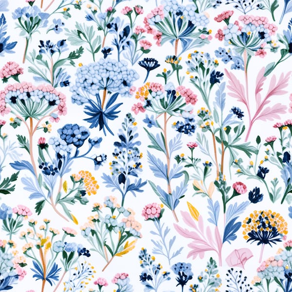 Romantic Spring Blooms Pattern