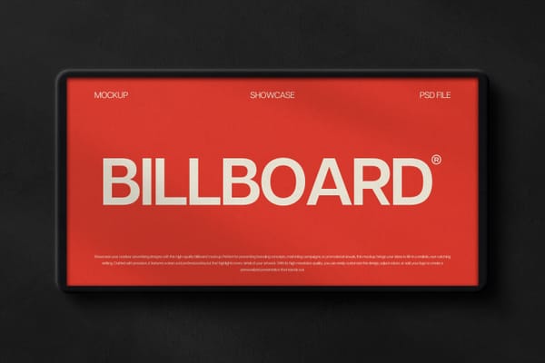 Modern Display Billboard Mockup
