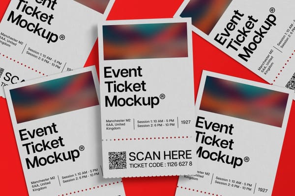 Event Ticket Mockup