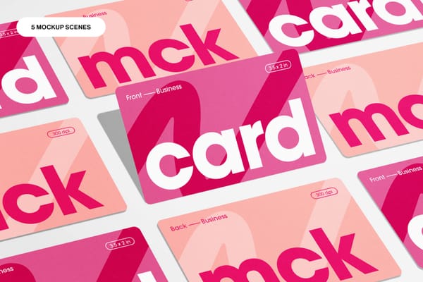 Curve Business Card Mockup
