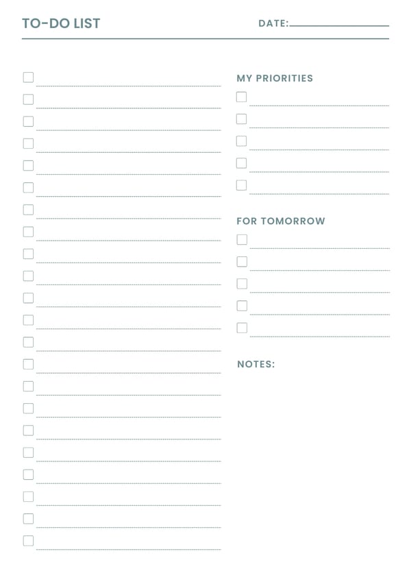 Focused To Do List