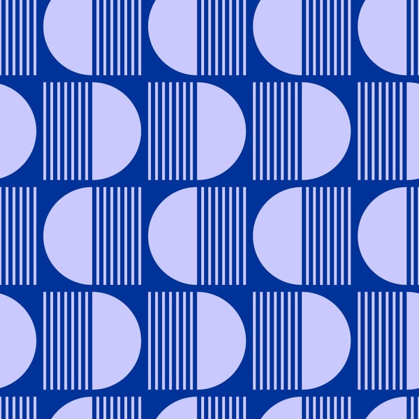 Geo Stripe Semicircle Pattern