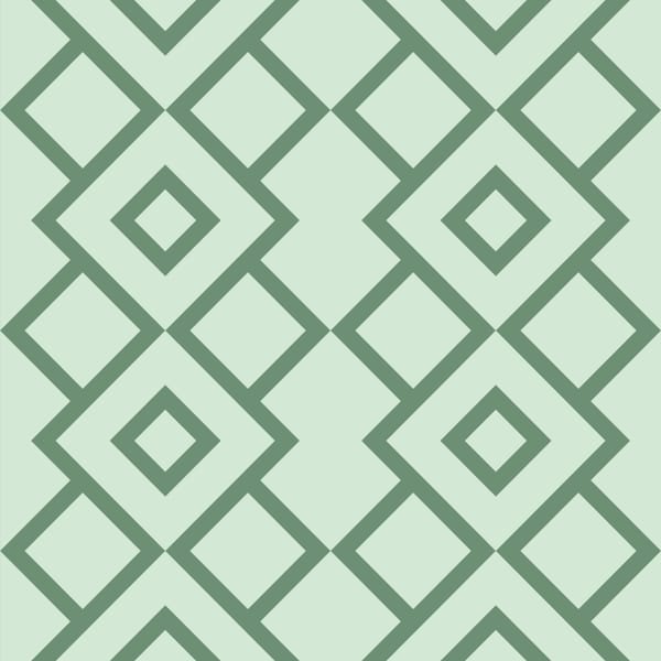 Geometric Diamond Trellis Pattern
