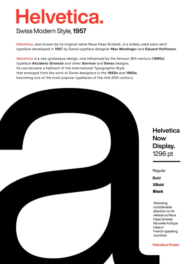 Helvetica A Poster