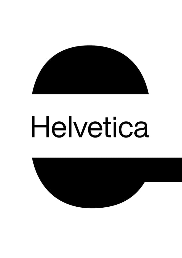 Helvetica E Poster