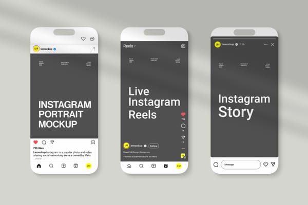 Instagram UI-UX Mockup