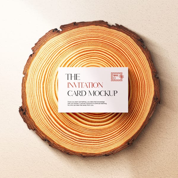 Invitation Card Mockup
