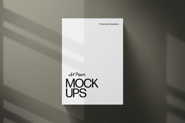 Letter Paper Scenes Mockup