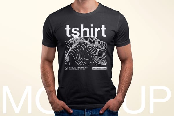 Men T-Shirt Mockup