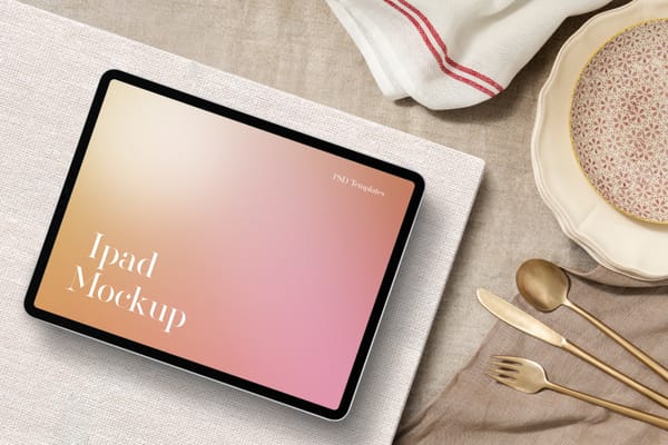 Minimal iPad Pro Mockup