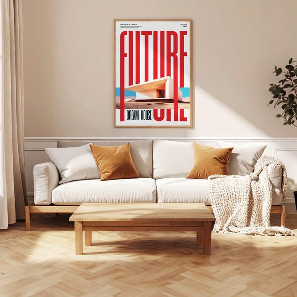 Modern Cozy Living Frame Mockup