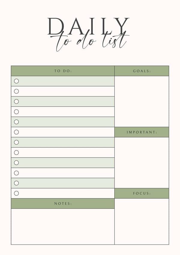 Olive To Do List