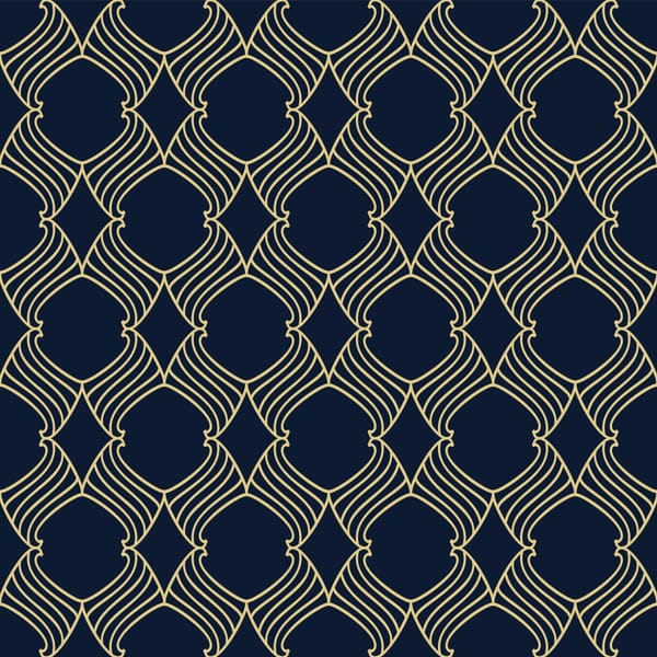 Geometric Leaf Lattice Pattern