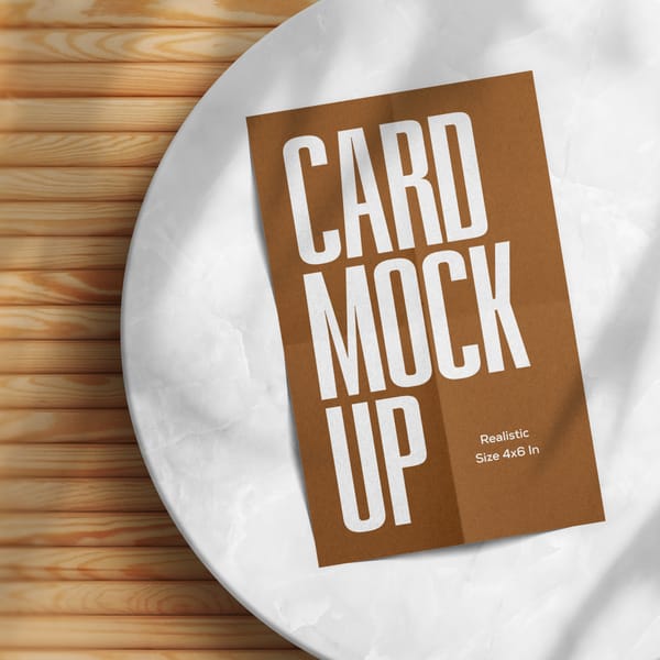 Paper Card Mock-up