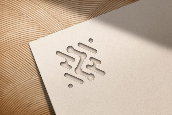Realistic Debossed Logo Mockup