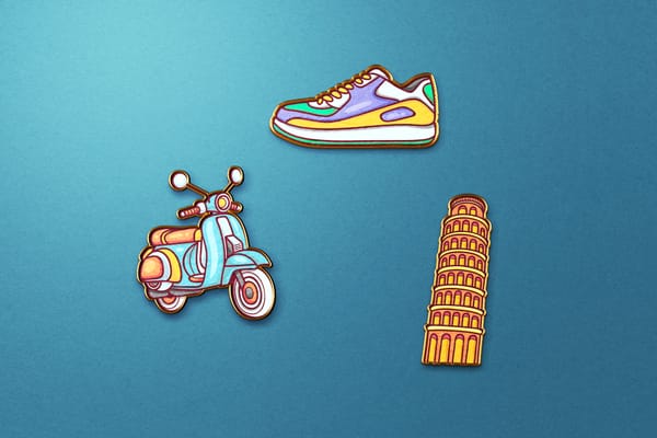 Simple Enamel Pin Mockup