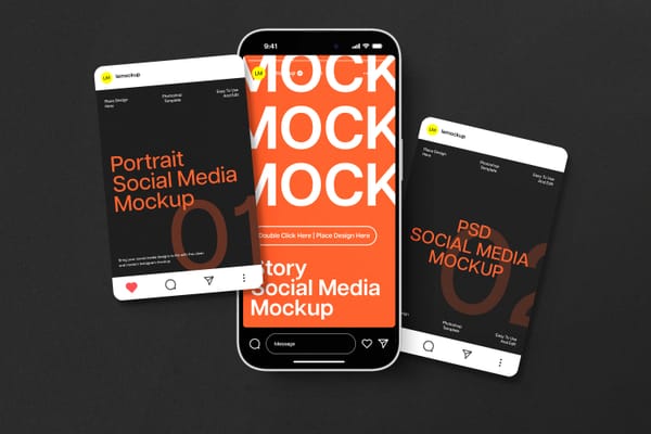 Minimal Social Media Instagram Mockup
