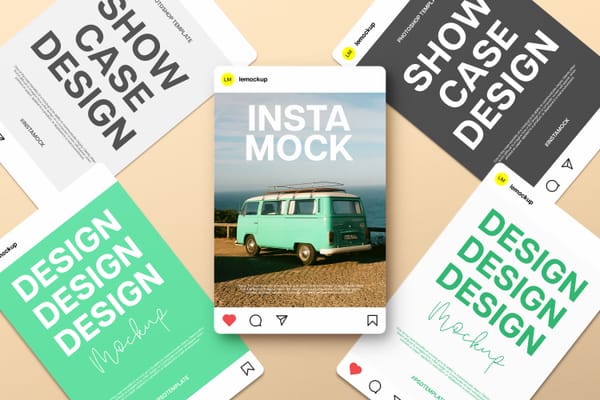 Social Media Portrait Mockup