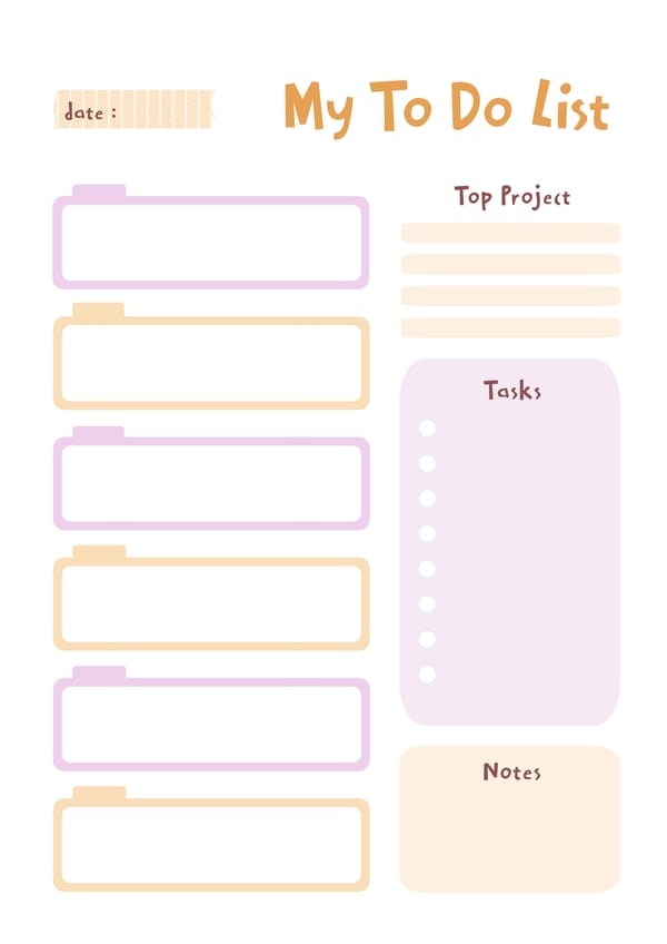 Soft & Sweet To Do List