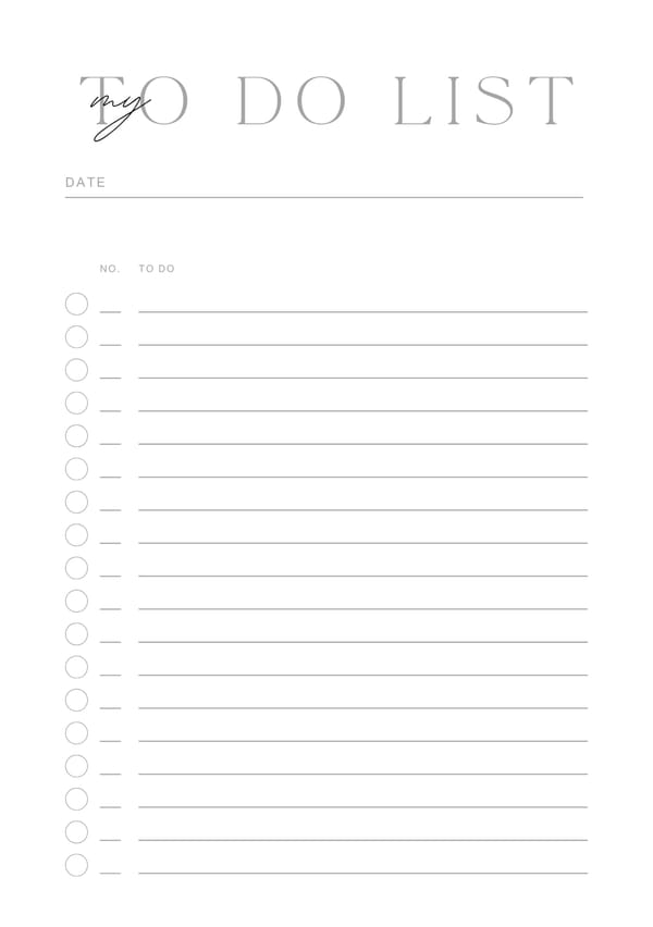 My Work To Do List