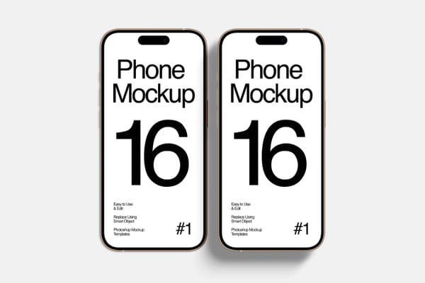 Minimal iPhone 16 Pro Mockup