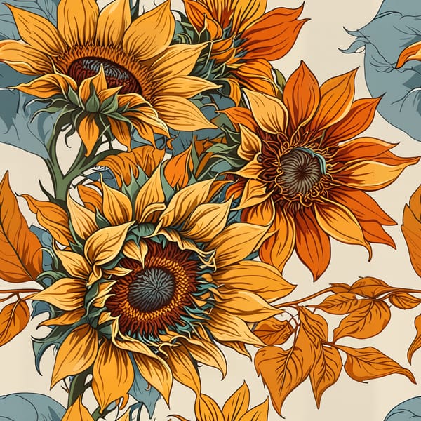 Sunburst Bloom Pattern