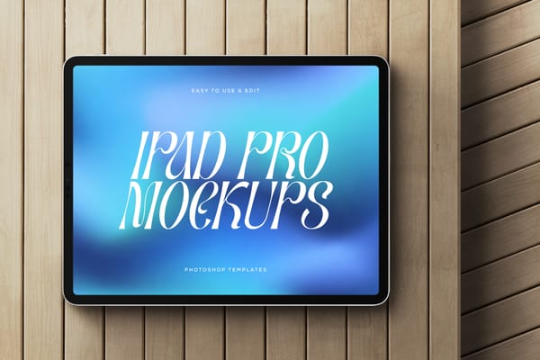 Blue Screen iPad Pro Mockup