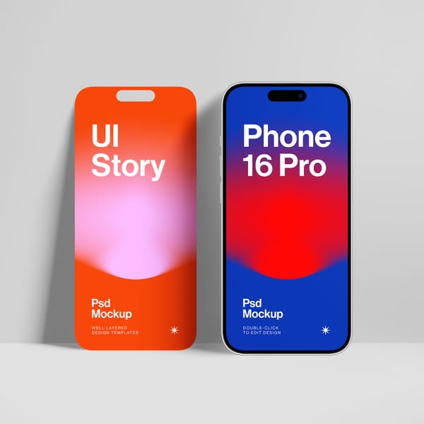 iPhone and UI UX Mockup