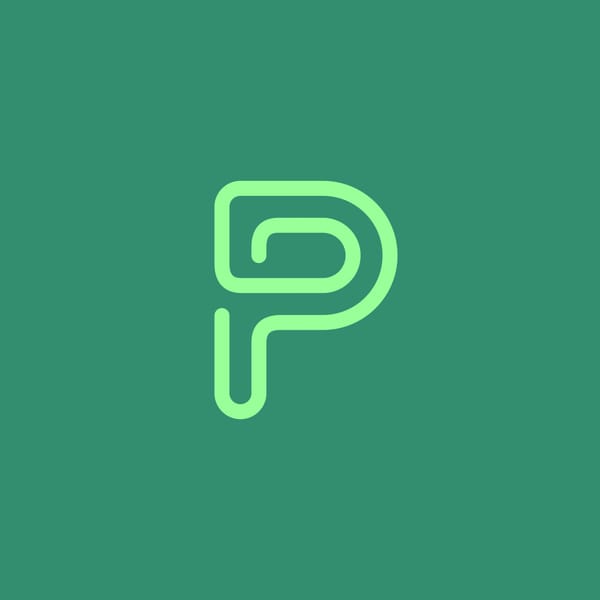 P Modern Line Logo