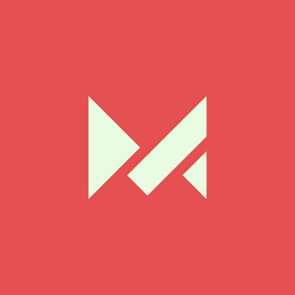 M Modern Strong Bold Logo