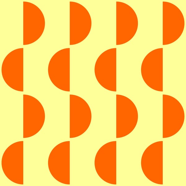 Geometric Half Circle Pattern
