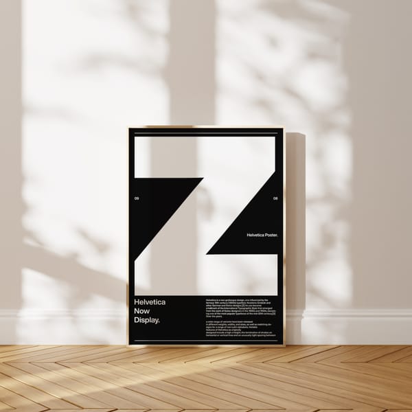 Helvetica Z Poster