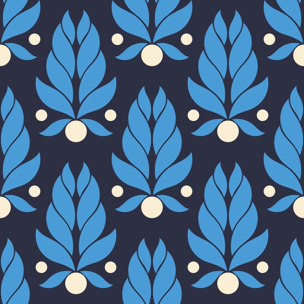 Azure Bloom Pattern