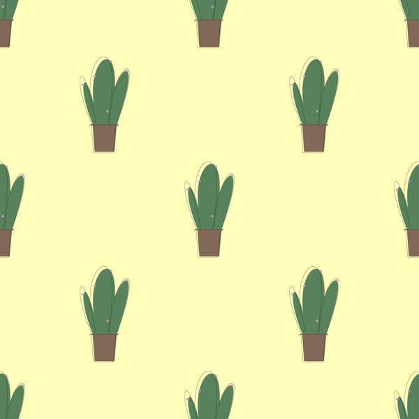 Cactus Pot Pattern