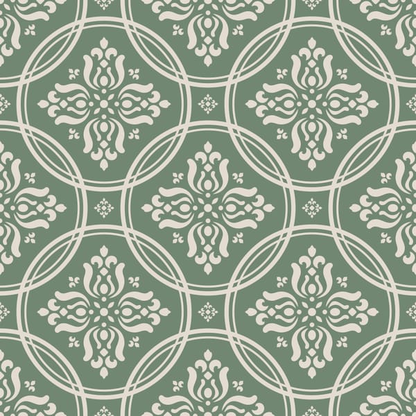 Vintage Damask Tile Pattern