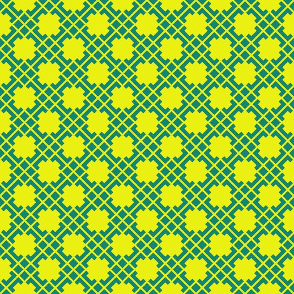 Rosette Diagonal Pattern