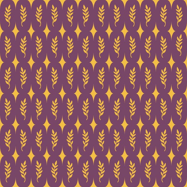 Botanical Diamond Pattern
