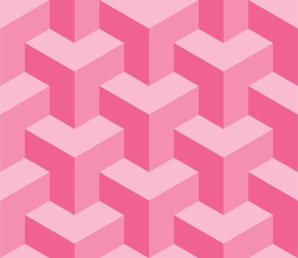 Sweet Isometric Cube Pattern
