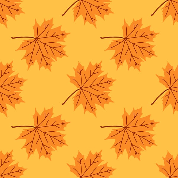 Autumn Maple Leaves Pattern