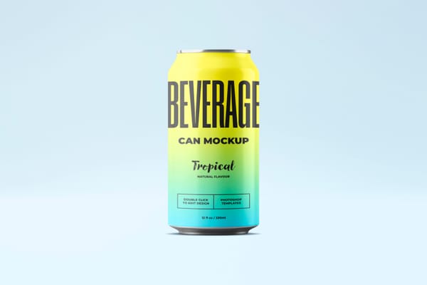 Beverage Can Mockup