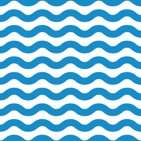 Blue Wave Stripes Pattern