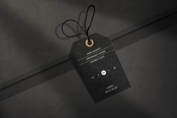 Clothing Label Tag Mockup