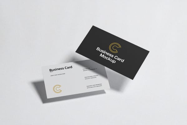 Dual Business Card Mockup